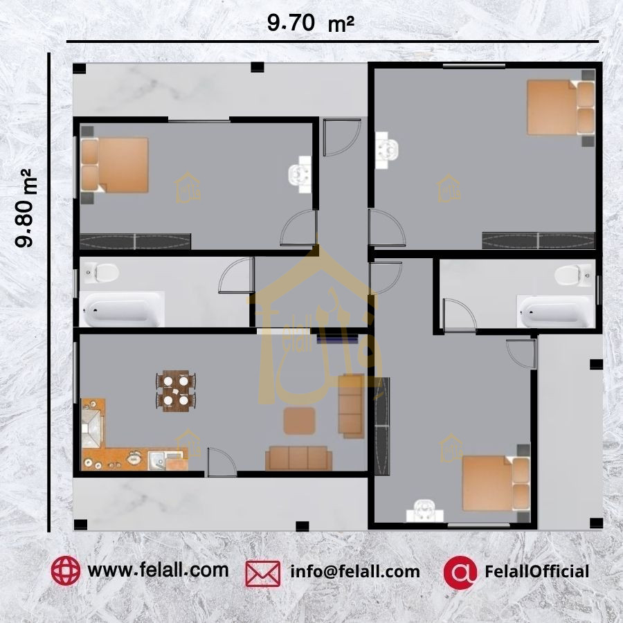 95 m² Prefabricated House