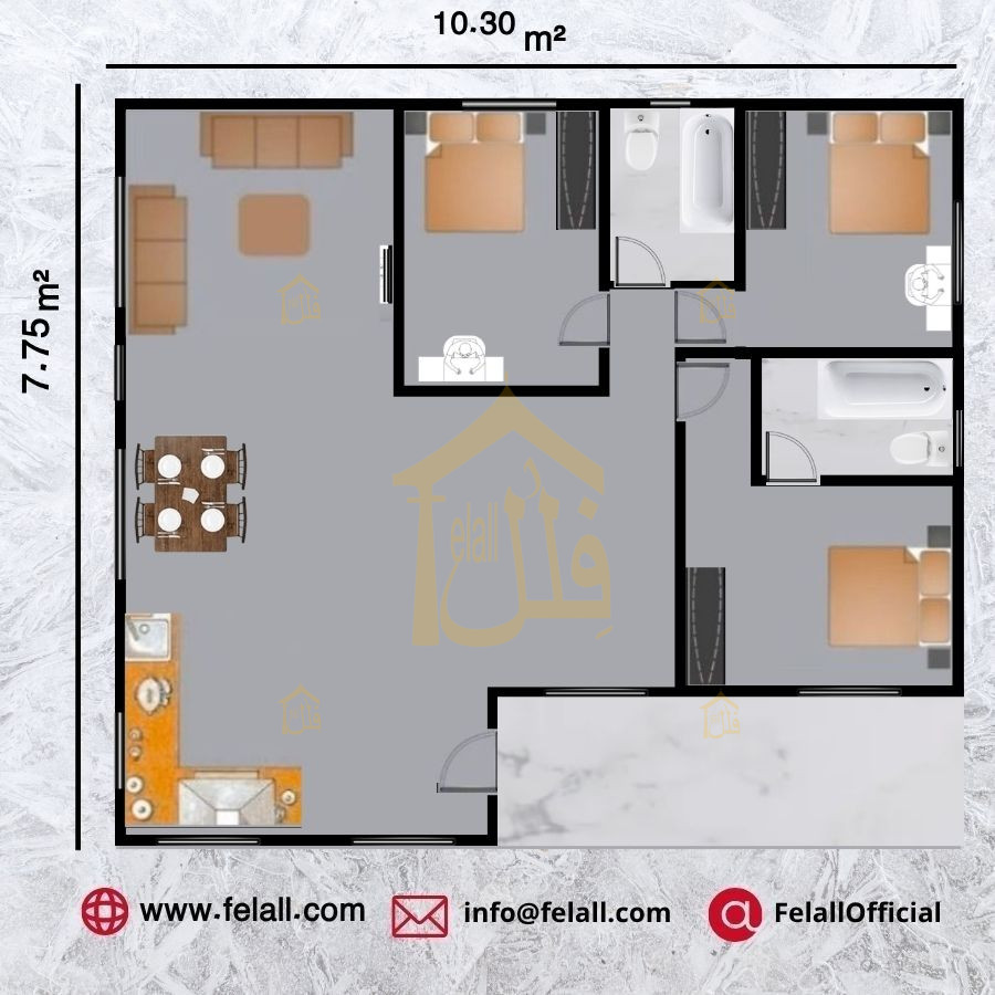 80 m² Prefabricated House