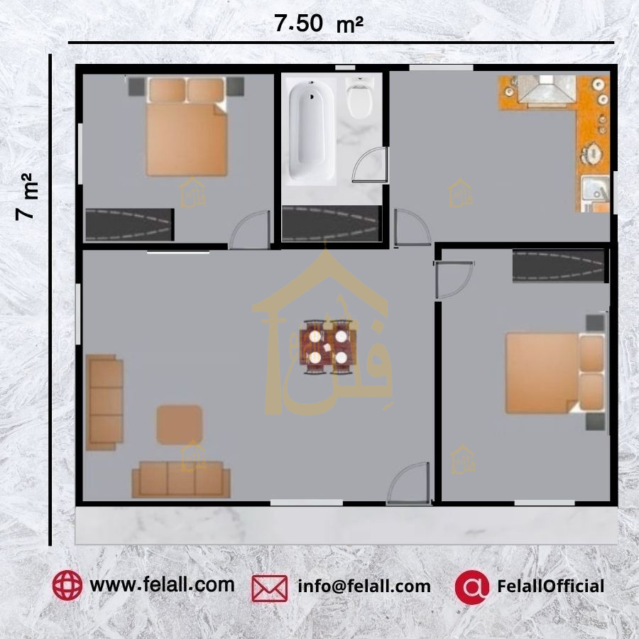 53 m² Prefabricated House